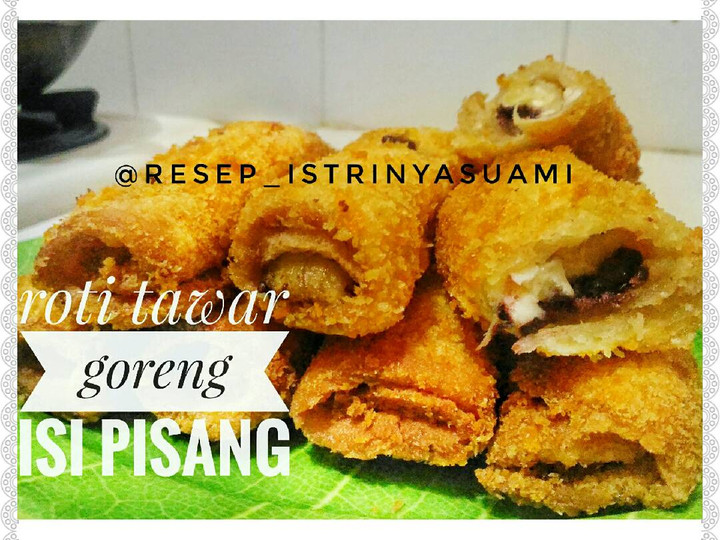 Anti Ribet, Buat Roti tawar goreng isi pisang camilan enak, mudah dan cepat Anti Gagal