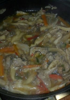 Foto resep Tumis jamur daging