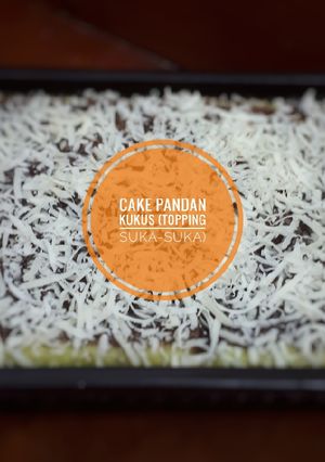 Foto resep Cake Pandan Kukus (Topping suka-suka)