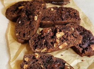 Foto resep Gluten Free Almond Brownie Biscotti