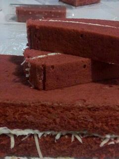 Foto resep Steamed red velvet cake