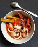 Thai Lemongrass Tomato Seafood Hot and Sour Soup