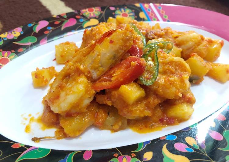 Cara Gampang Menyiapkan Balado Udang Kentang Anti Gagal