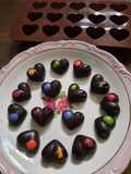Bombones corazón para enamorar