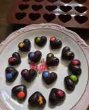 Bombones corazón para enamorar