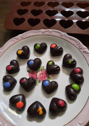 Una foto de Bombones corazón para enamorar