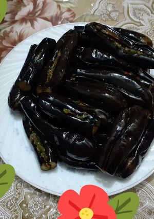 صورة لوصفة الباذنجان المقلى فى الزيت🍆
