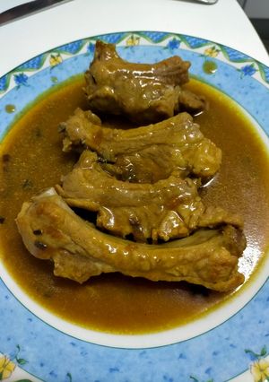 Una foto de Costilla de cerdo golden curry