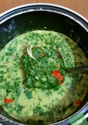 Foto resep Geprek Daun Singkong
