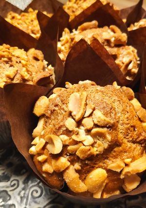 Una foto de Magdalenas de huevo rellenas de dulce de leche