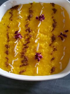 عکسی از دستور شله زرد