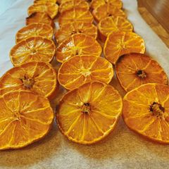 A picture of Oven dried Clementines.