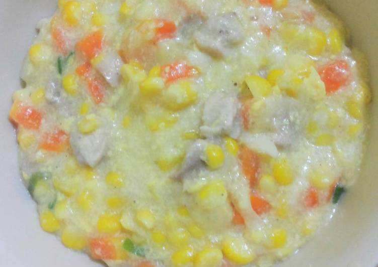Creamy corn soup
