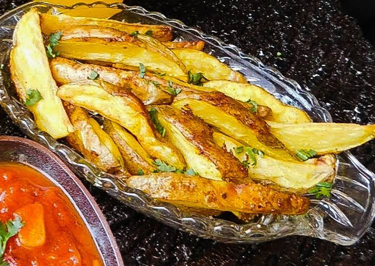 Recipe of Quick Potato Wedges#potatocontest