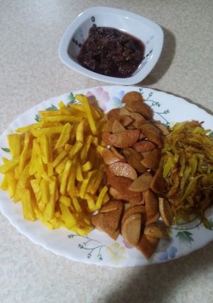 عکسی از دستور سوسیس سیب زمینی