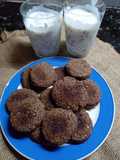 Galletitas de cacao y la borra del café