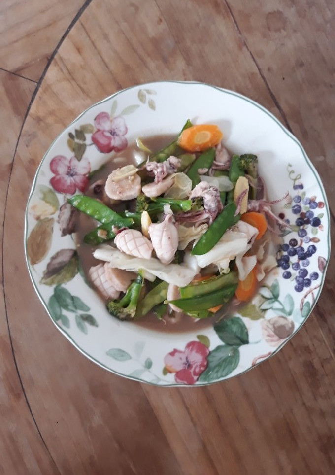 Foto resep Cap Cay Seafood Pedes