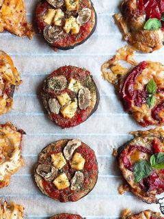 Una foto de Mini Pizzas de Berenjena