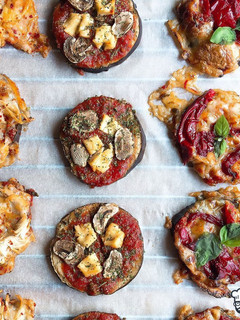 Una foto de Mini Pizzas de Berenjena