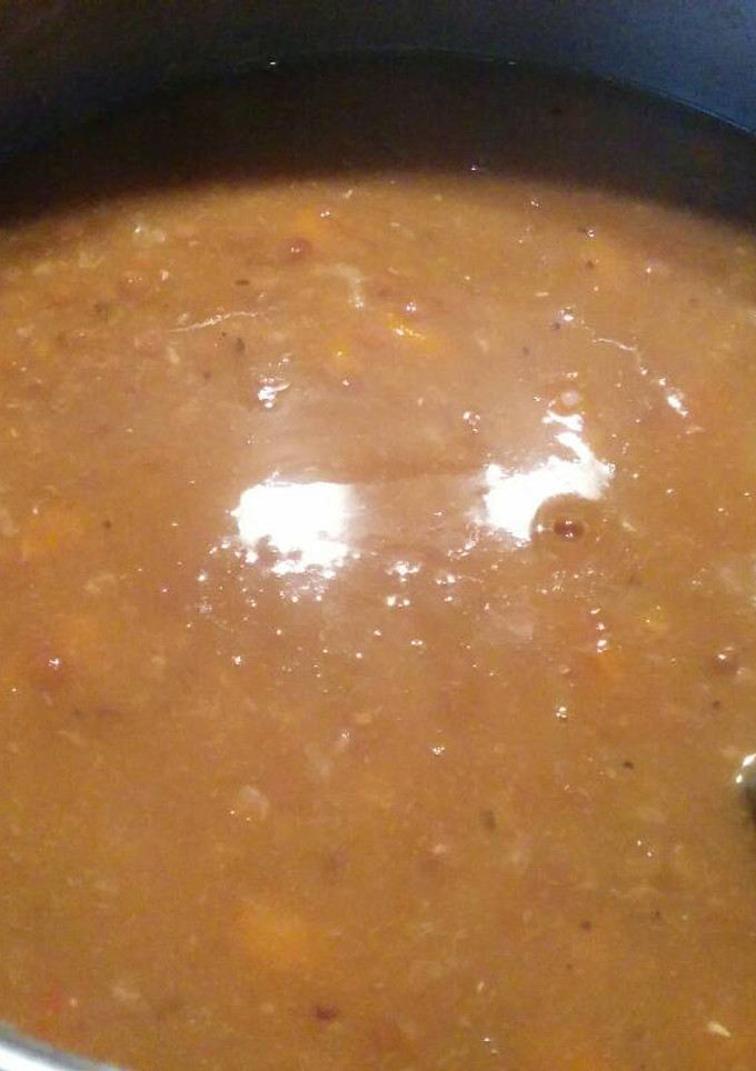Una foto de Lentejas con arroz a lo pobre