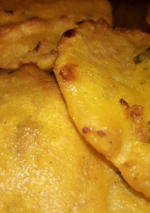 A picture of Aaloo ke pakore...😋.