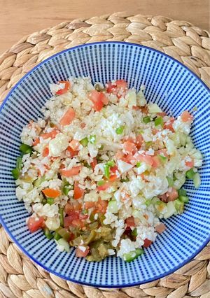 Una foto de Taboule de coliflor