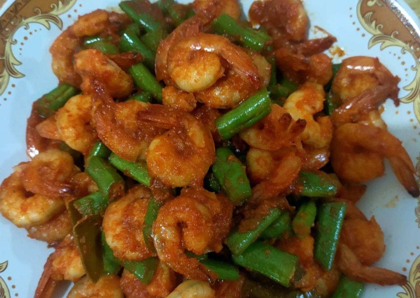 Udang Buncis balado praktis