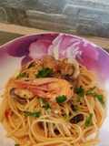 Spaghetti vongole e gamberi