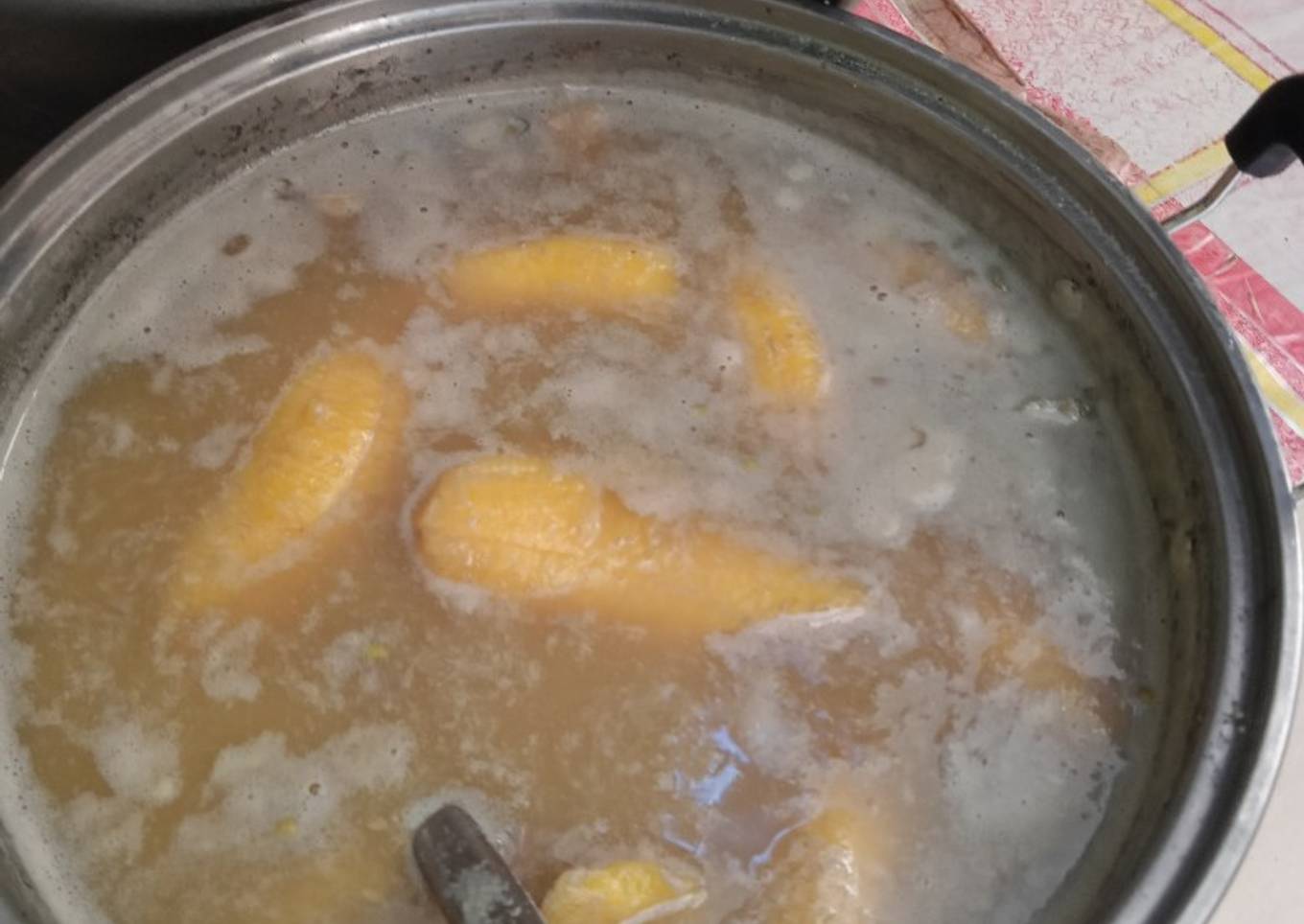 Kolek pisang campur burkacang ijo