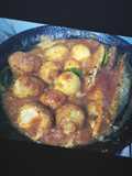 Telor ikan balado santan