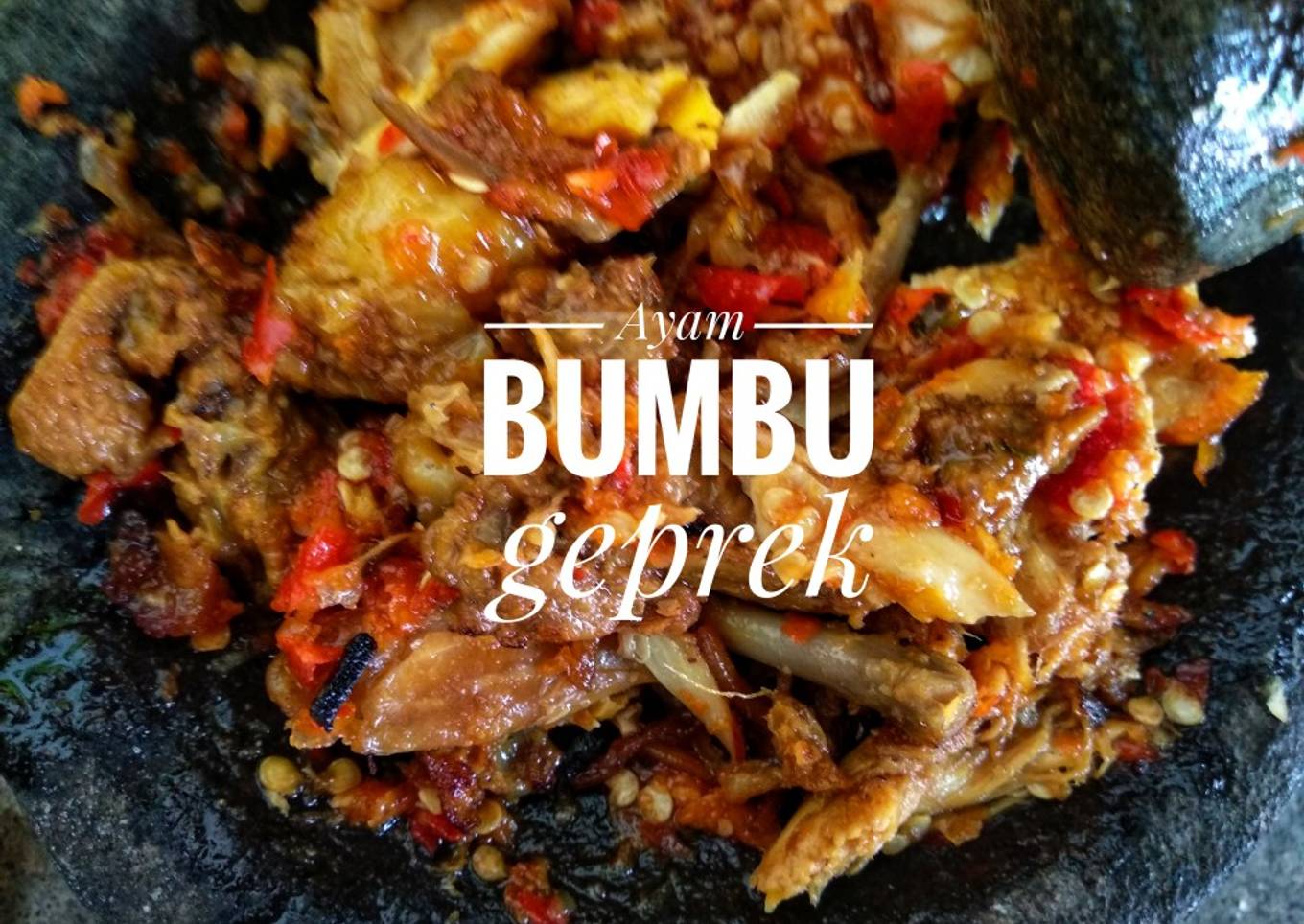 Bagaimana Membuat Ayam bumbu di-geprek Anti Gagal