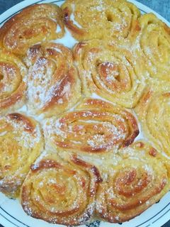 Ferdinánd tekercs (glutén, tej, tojás, cukor, szójamentes) recept fotója