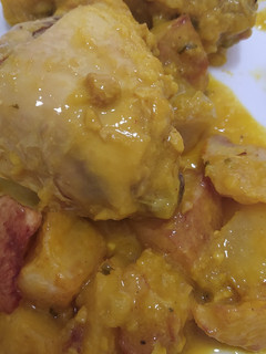 Una foto de Pollo a la andaluza en olla lenta