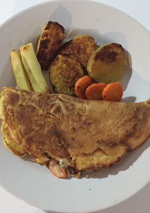 Una foto de Wrap de verduras y quinoa