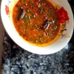 A picture of Dal palak.