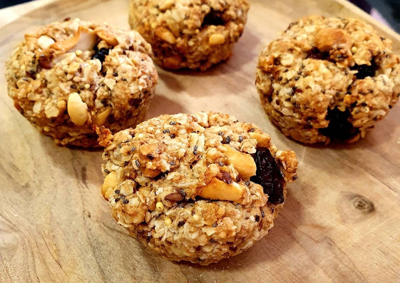 Muffins a la granola, llenas de salud