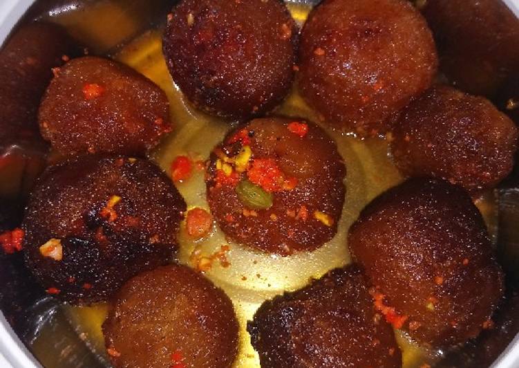 Recipe of Favorite Gulab jamun(stuffed)