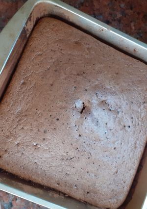 Una foto de Torta de chocolate con harina de garbanzo ❤