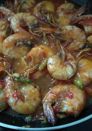 Foto resep Udang tumis super pedas