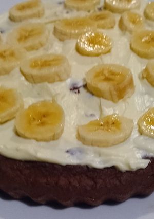 Una foto de Brownie de lenteja sin harinas 🍫sin azúcar