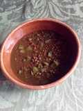 Sopa de nopal y lentejas