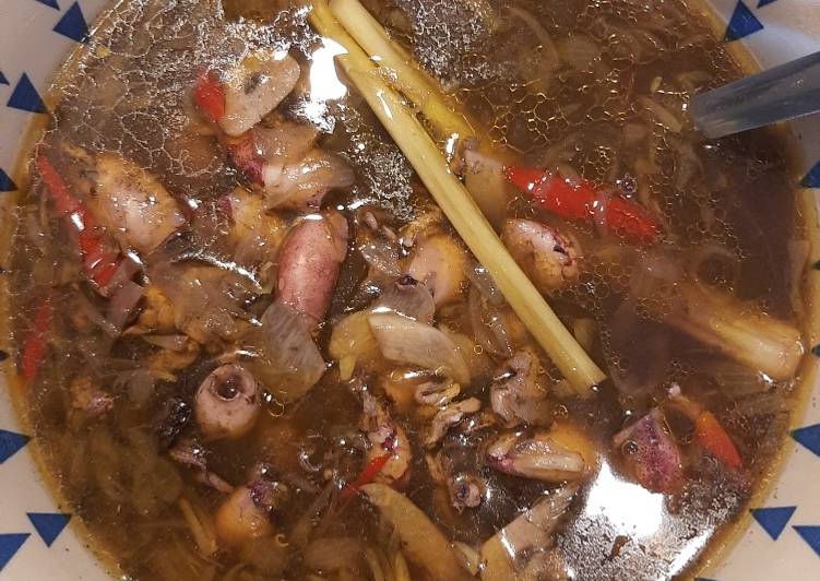 Resep Tumis Cumi pindang masak kuah hitam yang Enak