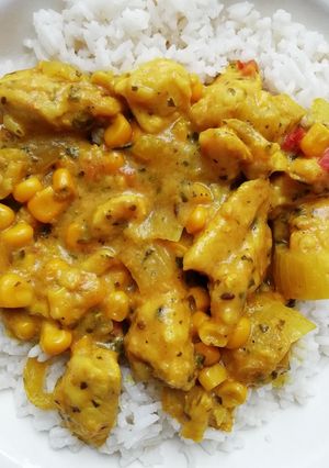 Mustáros, kurkumás csirkemell recept fotója