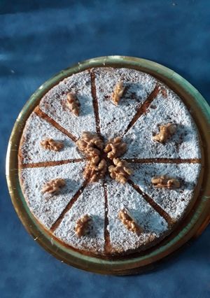 Una foto de Torta de zanahoria y nueces