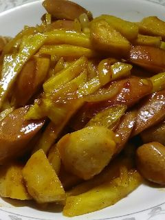 Foto resep Kentang Sosis Saus Hot Lava