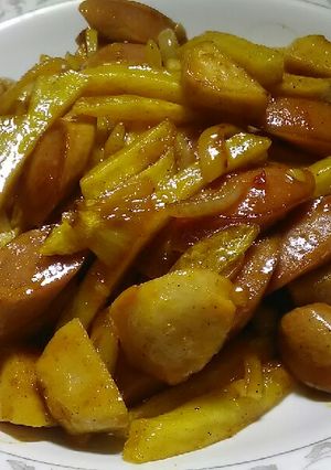Foto resep Kentang Sosis Saus Hot Lava