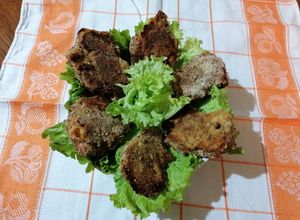 Foto di Pollo impanato con albumi cotto in forno