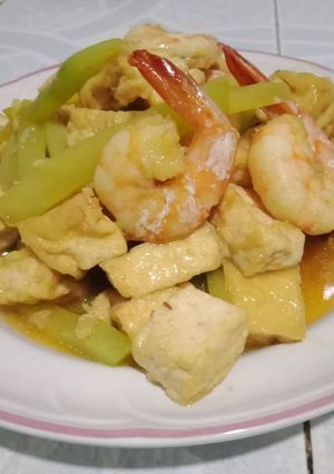 Foto resep Tahu tumis udang