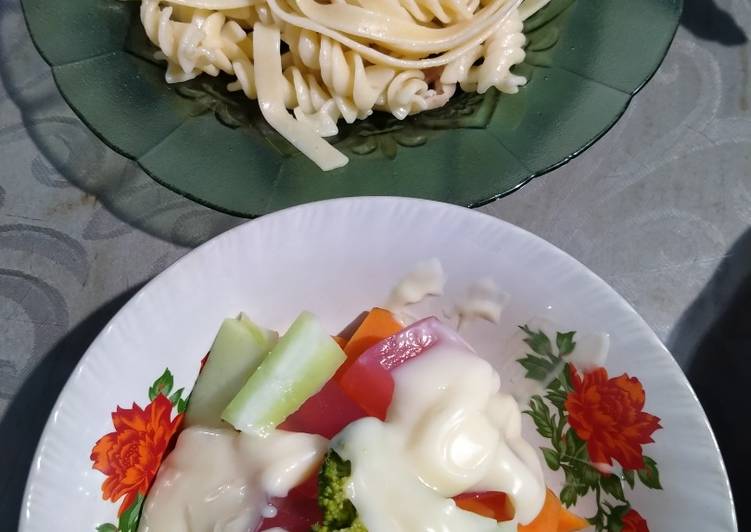 Cara Gampang Menyiapkan Spaghetti Salad Yummy Anti Gagal