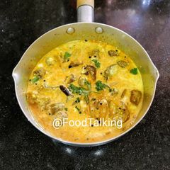 A picture of Brinjal Kadi/Raita.